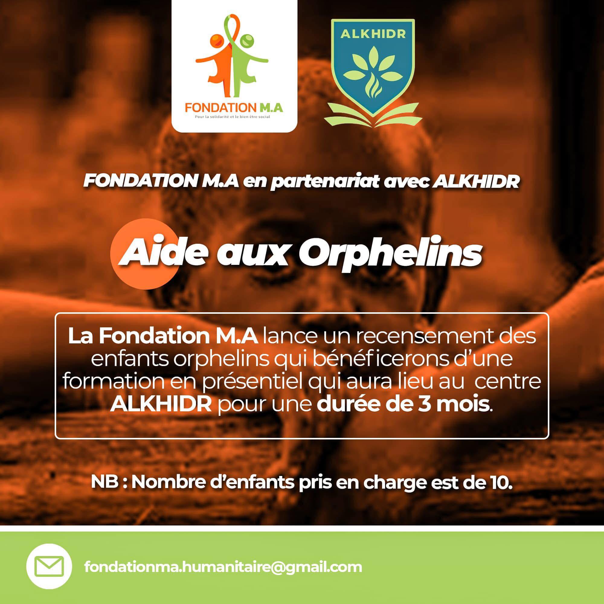 partenariat pour aider les orphelins